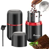 WAVATA Kaffeemühle 120 g Fassungsvermögen Gewürzmühle für Nüsse Gewürze Getreide Paprika 150 W elektrische Mühle mit Bürste Schwarz