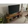 Massivmoebel24 Railway LUX TV-Board 180x55x50 cm Natur lackiert Holz