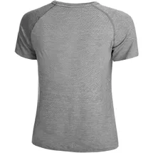 Odlo Damen Kurzarm Laufshirt ESSENTIALS SEAMLESS, stone grey melange, L