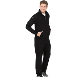 Jogginganzug TRIGEMA "TRIGEMA Freizeitanzug-Set", Herren, Gr. M, schwarz, 100% Baumwolle, casual, Sportanzüge