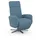 sit&more TV-Sessel Grenoble inkl. Kopfteilverstellung Kunstleder 71 x 110 x 82 cm Blau mit 2 Motoren, Akku & Aufstehhilfe