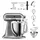 KitchenAid Artisan 5KSM185PS Medallion Silber Cookielover