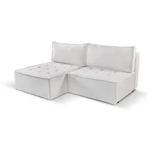 kaiser möbel Bohoo Mini modernes Ecksofa mit Schlaffunktion Ecru Links