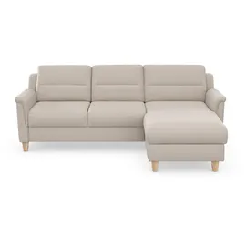 sit&more Ecksofa SIT & MORE "Farö L-Form", grau (elephant), B:234cm H:90cm T:168cm, Sofas, Ecksofa, inklusive Federkern, wahlweise mit Bettfunktion und Bettkasten