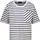 Monari Gestreiftes T-Shirt mit Brusttasche Weiß 44