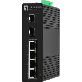 LevelOne Switch 6x GE IGS-2106P 2xSFP, 4xPoE Outputs sw