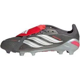 adidas Predator Elite FG Kinder Grau/Rot/Silber 35,5