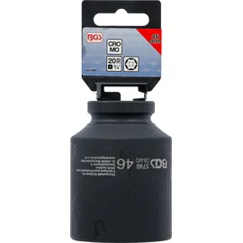 BGS Kraft-Steckschlüssel-Einsatz Sechskant, tief 5746, Antrieb Innenvierkant 20 mm (3/4"), SW 46 mm