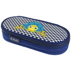 Herlitz 50038435, Weiches Federmäppchen, Polyester, Blau, Abbildung, Reißverschl