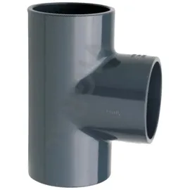 Mega Construx T-Stück 90° Pvc-u 40 mm Klebemuffe 16 bar Grau - Mega