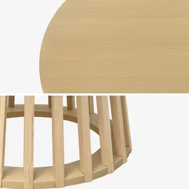 sweeek Esstisch 4 Sitze 0 x 0 x 0 cm Eichenfarben