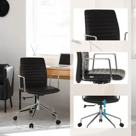 HJH Office VEMONA 30 Kunstleder Schwarz