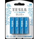 Tesla Zink-Kohle Batterie R6 (AA) BLAU+ [4x120] 4 Stück