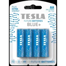 Tesla Zink-Kohle Batterie R6 (AA) BLAU+ [4x120] 4 Stück
