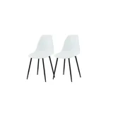 VCM Polar Esszimmerstuhl Schalenstuhl weiß.