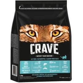 Crave Lachs & Weißfisch Trockenfutter 2 x 2,8 kg
