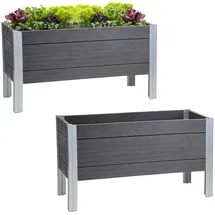Trutzholm Hochbeet 98 x 40 x 59 cm Grau