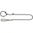 Trixie Hundeleine Retrieverleine S–M 1,70 m, mit Zugstopp – schwarz/Sand