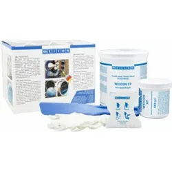 WEICON ST, metallisch gefülltes Epoxidharz-System für Reparatur und Formgebung, 2 kg, hellgrau