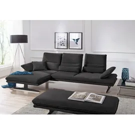 W.Schillig Eckcouch Mikrofaser 3-Sitzer Grau