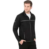 TRIGEMA Trainingsjacke TRIGEMA "TRIGEMA Praktische Sportjacke aus Microfaser", Herren, Gr. L, schwarz, 92% Polyester, 8% Elastan, sportlich, Jacken