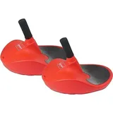 TOYTOYTOY 2 x Alpengaudi Zipfelbob Rodel Bob Schlitten mit Handgriff bis 100 kg (2 STK rot)