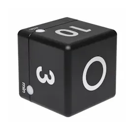 TFA Digitaler Cube Timer Kurzzeitmesser 6 x 6 x 6 cm Schwarz