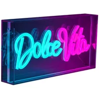 NÄVE LED-Wandlampe Dolce Vita, klar, 30x15 cm, Kunststoff USB