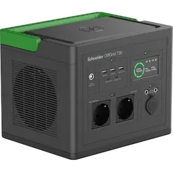 Schneider Electric OffGrid 700 Portable Power Station - 700-1400W Nennleistung, 738Wh, 2x AC, 3x USB-A, 2x USB-C, 6,35kg