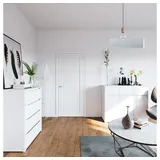 Vicco Kommode Ruben, Weiß, 80 cm