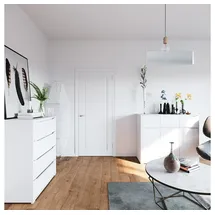 Vicco Kommode Ruben, Weiß, 80 cm