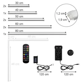 Vicco LED-Leiste 400 cm Kaltweiss 400 W