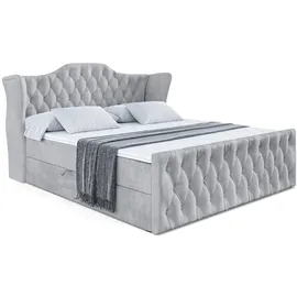 altdecor Boxbett, VILA-Z - 160x200 cm - H3 - Hellgrau