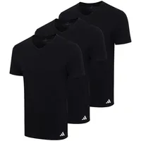 adidas V-Neck Shirt schwarz M
