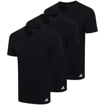 adidas V-Neck Shirt schwarz M