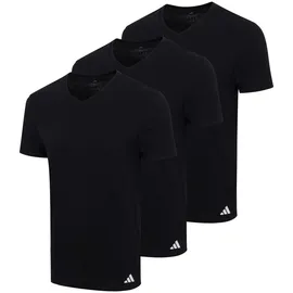 adidas V-Neck Shirt schwarz M