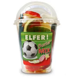 fruchtgummi-außergewöhnlich Snack Service Bunter MIX Elfer Becher Bunte Fruchtgummi Mischung 170g
