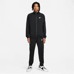 NIKE Club Polyester Trainingsanzug Herren 010 - black/white XXL