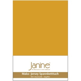 JANINE 5007 Mako-Feinjersey 140 x 200 - 160 x 200 cm honiggold