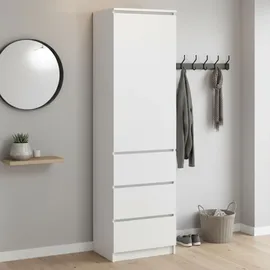 home collective Kleiderschrank 50 x 40 x 180 cm Weiß