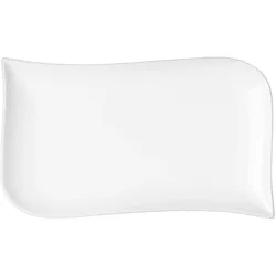 TABLE PASSION Teller Melody 20x12 cm x6 - Weiß Rechteck Porzellan Tisch Passion 20x12 cm