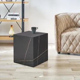 [en.casa] Ellelu Schwarz MDF 45 x 40 x 40 cm