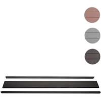 Mendler Abschluss-Set für WPC-Sichtschutz Sarthe, Abschlussprofil Windschutz, WPC-Pfosten -