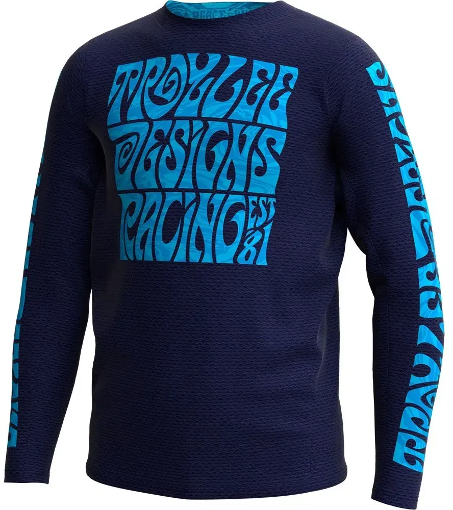 Troy Lee Designs Gp Pro Air Manic Monday Langarm-trikot - Navy - 5-6 Jahre