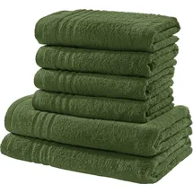 REDBEST Frottier Handtuchset 6-tlg. grün