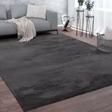 Paco Home Cadiz 630 Kurzflorteppich 300 x 400 cm anthrazit