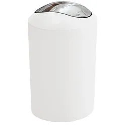 Kleine Wolke Abfalleimer Glossy Weiß Kunststoff 5063115858