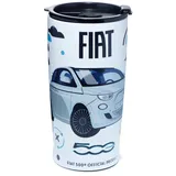 Puckator Thermobecher, isoliert, 500 ml, Fiat 500 E, Retro-Design