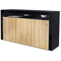 Vladon Sideboard, Eiche, 155x92x40 cm, Wohnzimmer, Kommoden & Sideboards,