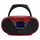 Aiwa BBTU-500DAB/RD DAB+ tragbares CD-Radio mit Farbdisplay, 6,1 cm (2,4 Zoll), Bluetooth 5.0, USB, CD/CDR/RW/MP3, Dab+, Farbe: Rot